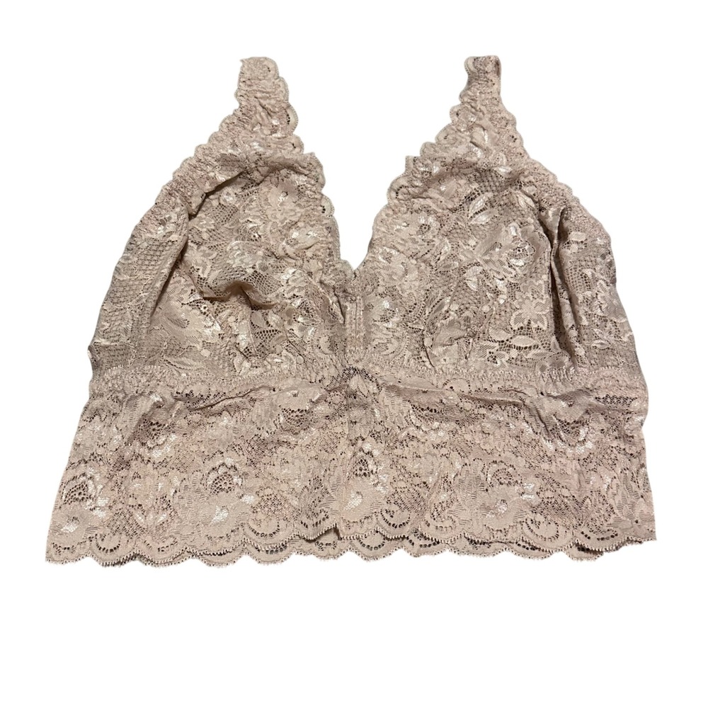 Cosabella Never Say Never Extend Plungie Bra Mandorla Lace Bralette 1X